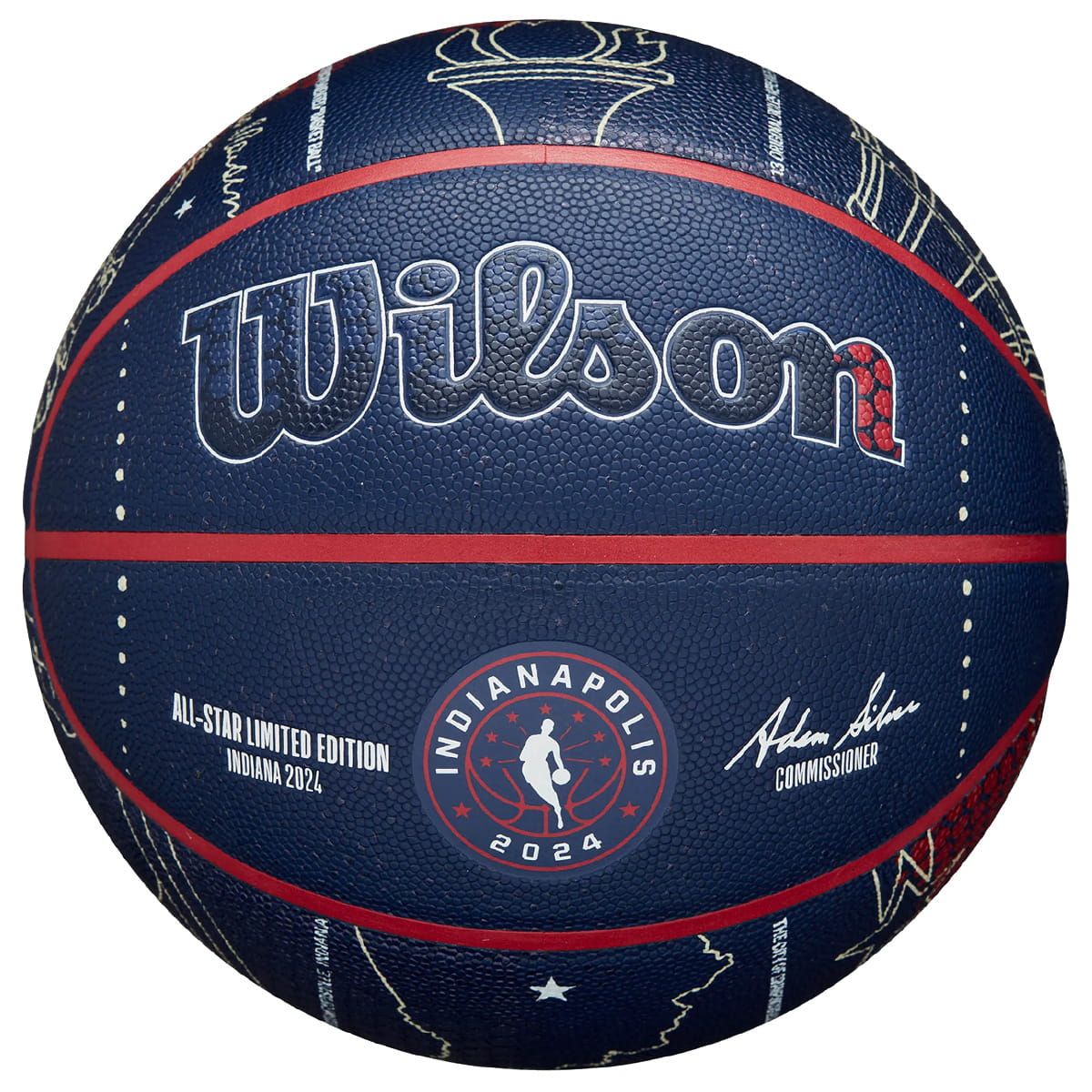 Piłka do koszykówki Wilson 2024 NBA All Star Collector