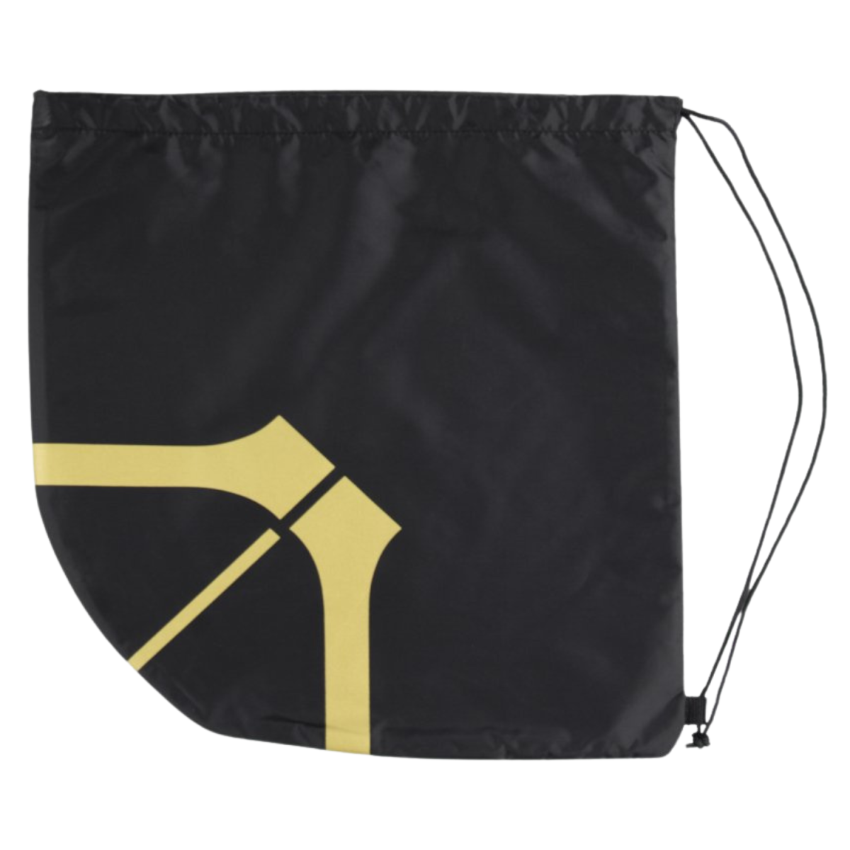 Wytrzymały worek Molten na piłkę do koszykówki – czarny model z designerskim złotym nadrukiem