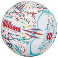 Piłka Wilson do siatkówki z logo i wzorem chmur – idealna do gry i na prezent dla siatkarza